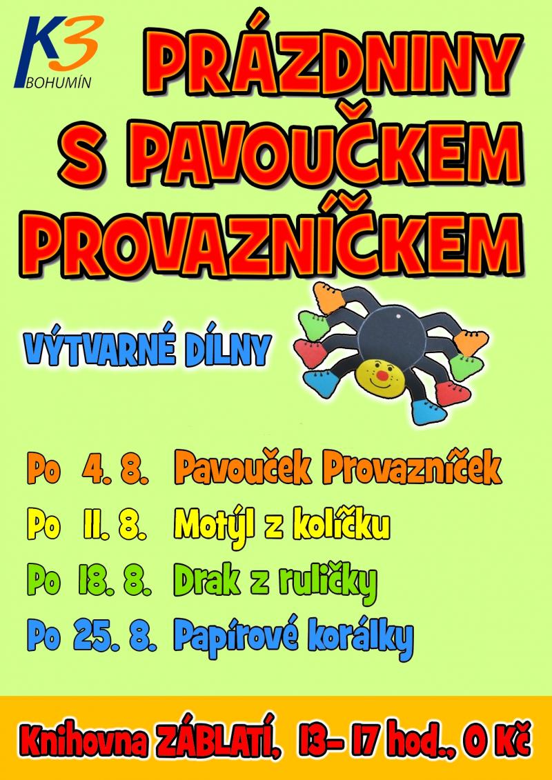 Zobrazit detail akce: Prázdniny s pavoučkem Provazníčkem