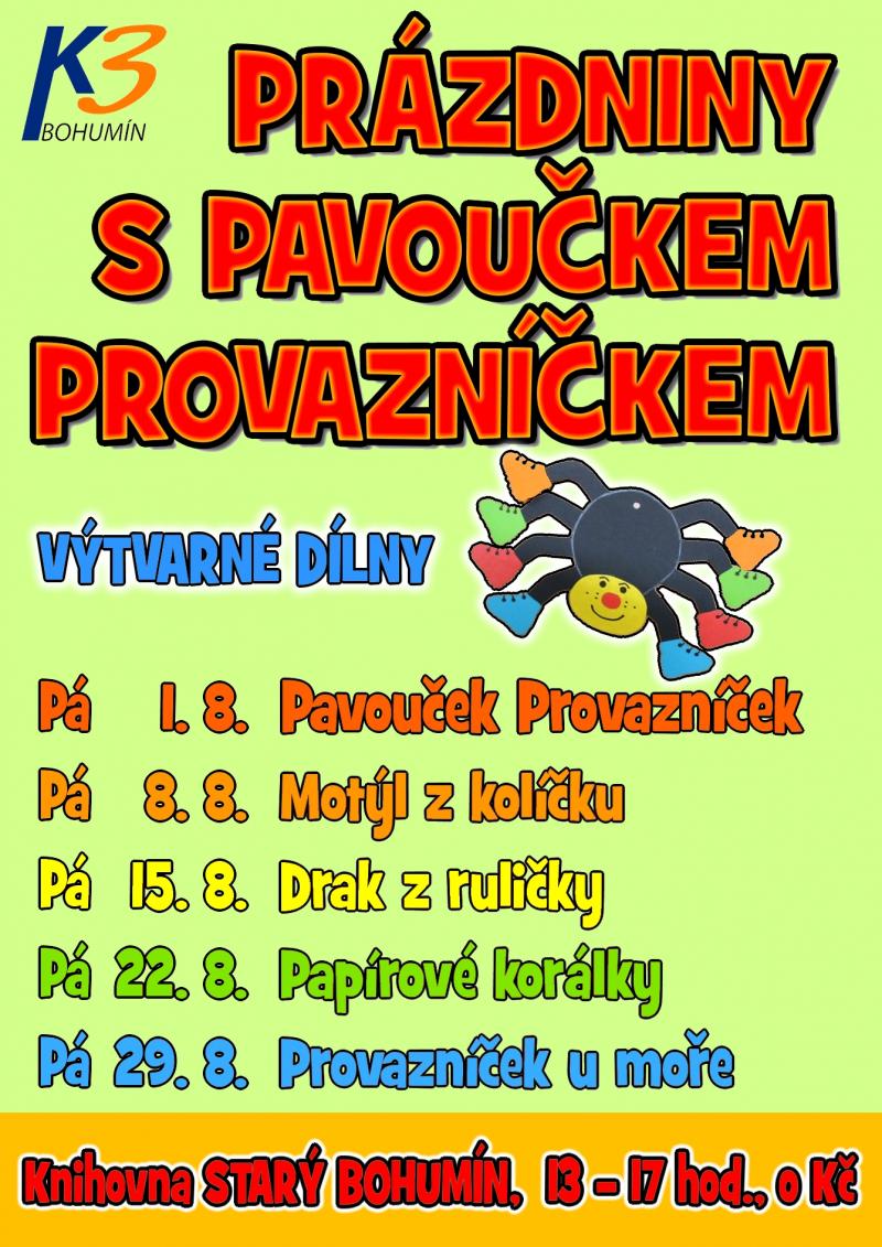 Zobrazit detail akce: Prázdniny s pavoučkem Provazníčkem