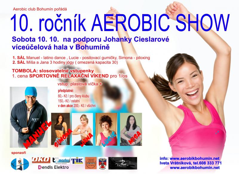 Zobrazit detail akce: AEROBIC SHOW 10.ročník pro podporu Johanky Cieslarové