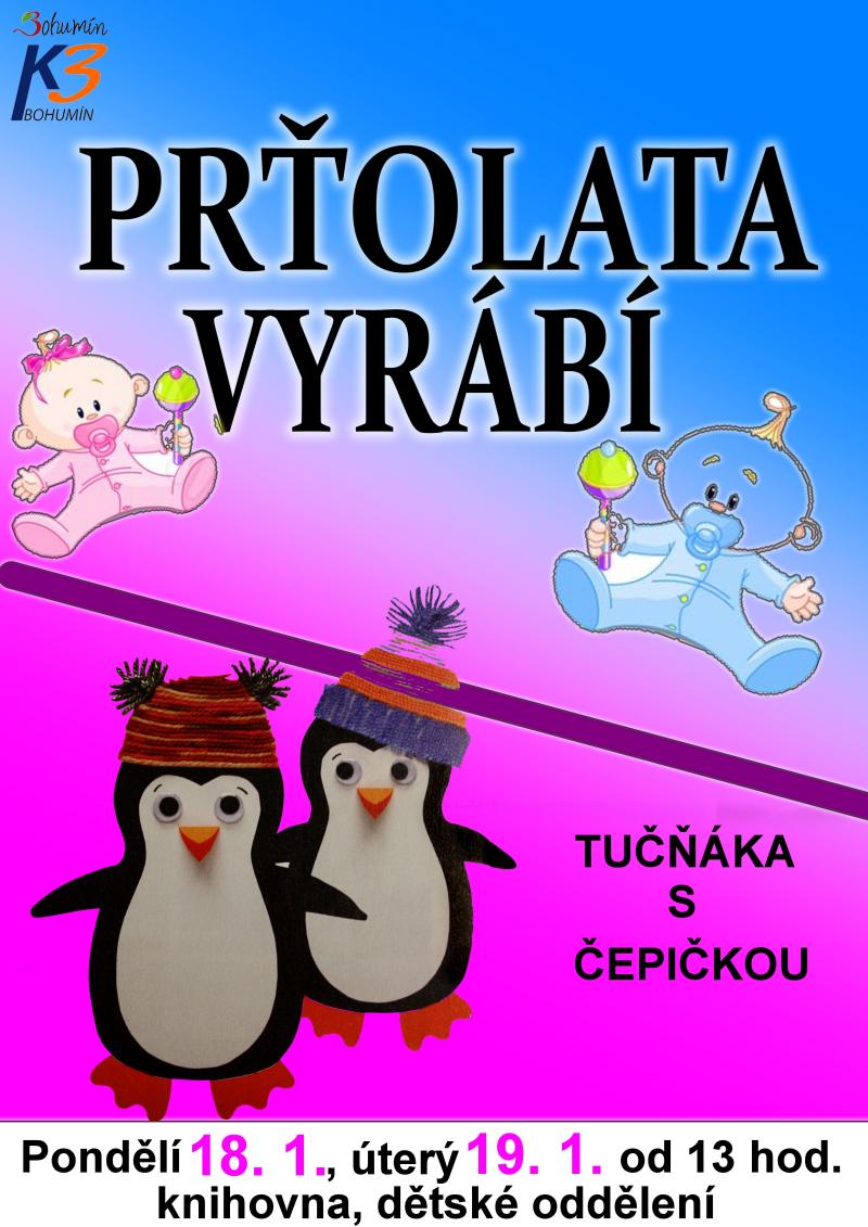 Zobrazit detail akce: Prťolata vyrábí...TUČŇÁKA S ČEPIČKOU