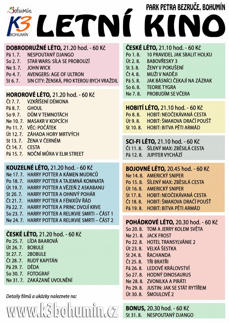 Zobrazit detail akce: Letní kino - červenec