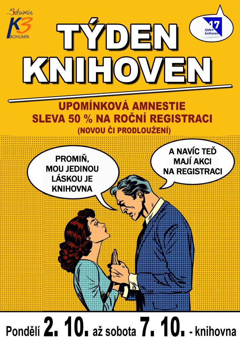 Zobrazit detail akce: Týden knihoven 2017 a upomínková amnestie