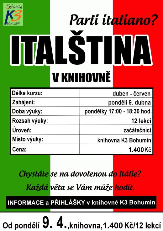 Zobrazit detail akce: Italština pro úplné začátečníky