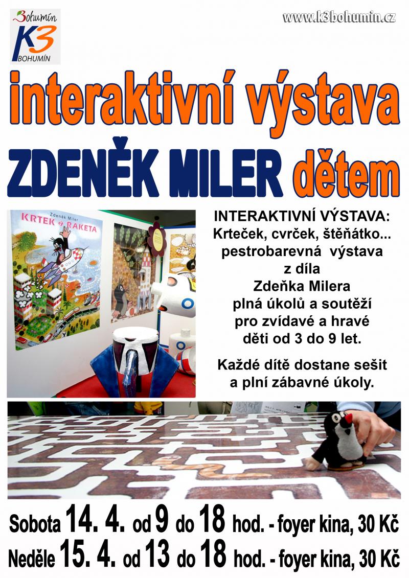 Zobrazit detail akce: Zdeněk Miler dětem - interaktivní výstava