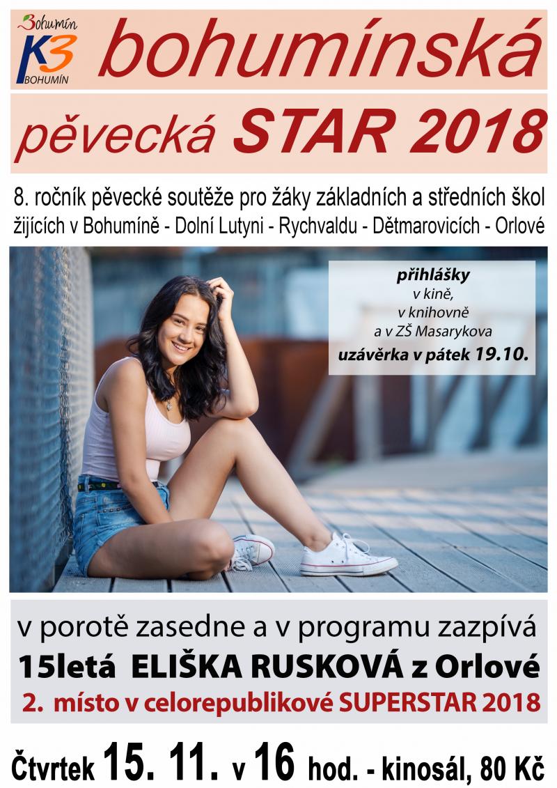 Zobrazit detail akce: Bohumínská pěvecká STAR 2018