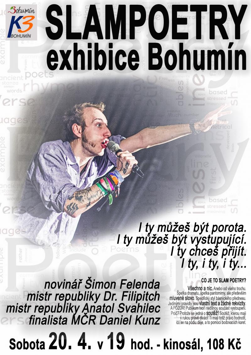 Zobrazit detail akce: Slampoetry exhibice Bohumín