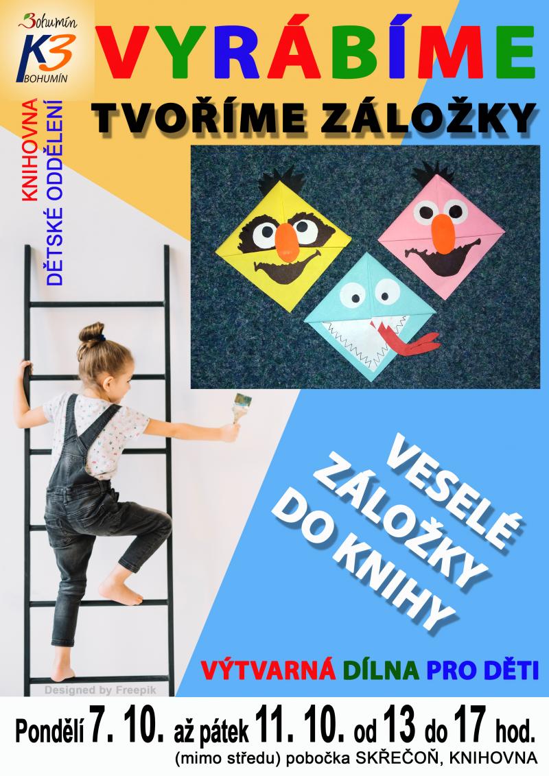 Zobrazit detail akce: Vyrábíme veselé záložky do knihy