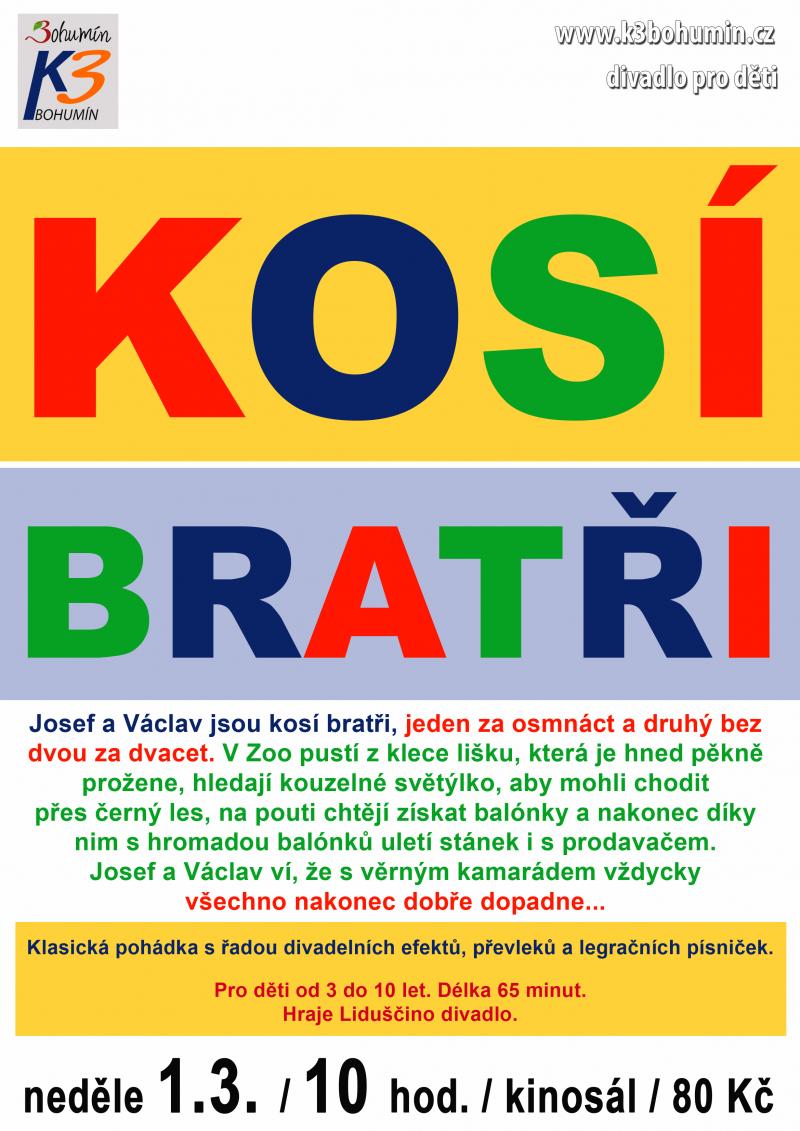 Zobrazit detail akce: Kosí bratři (divadlo pro děti)