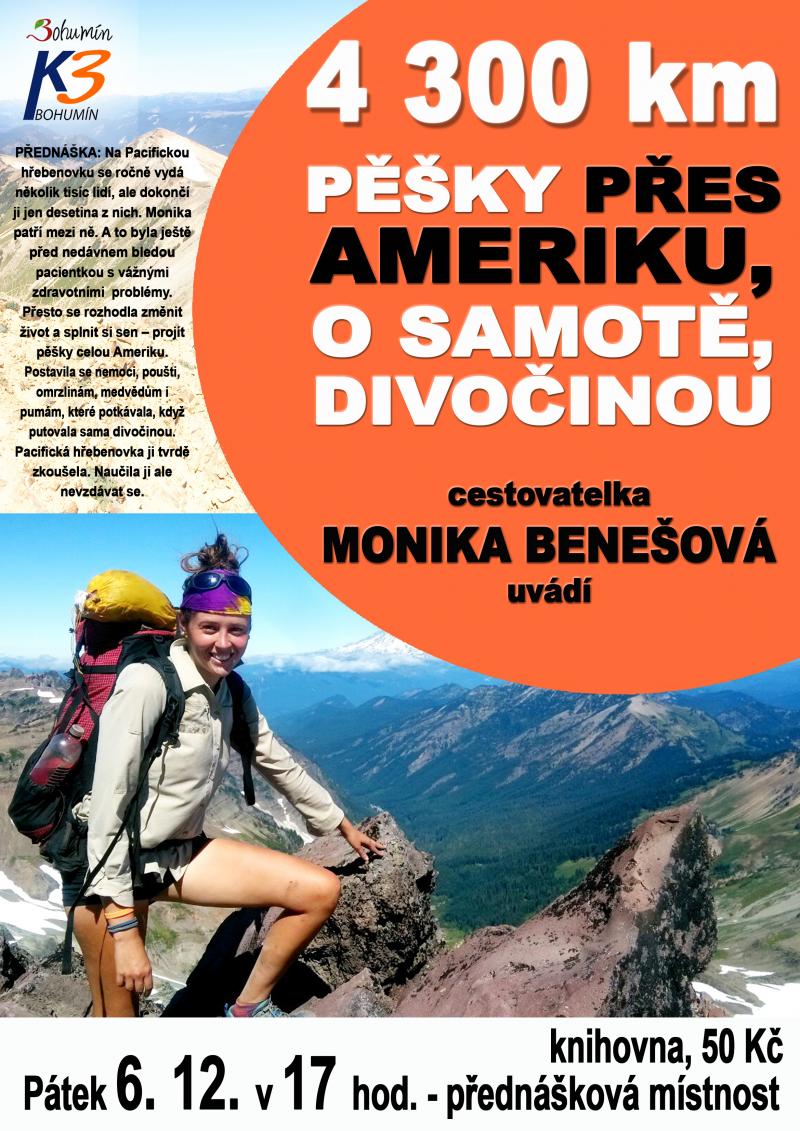 Zobrazit detail akce: 4300 kilometrů pěšky přes Ameriku, o samotě, divočinou