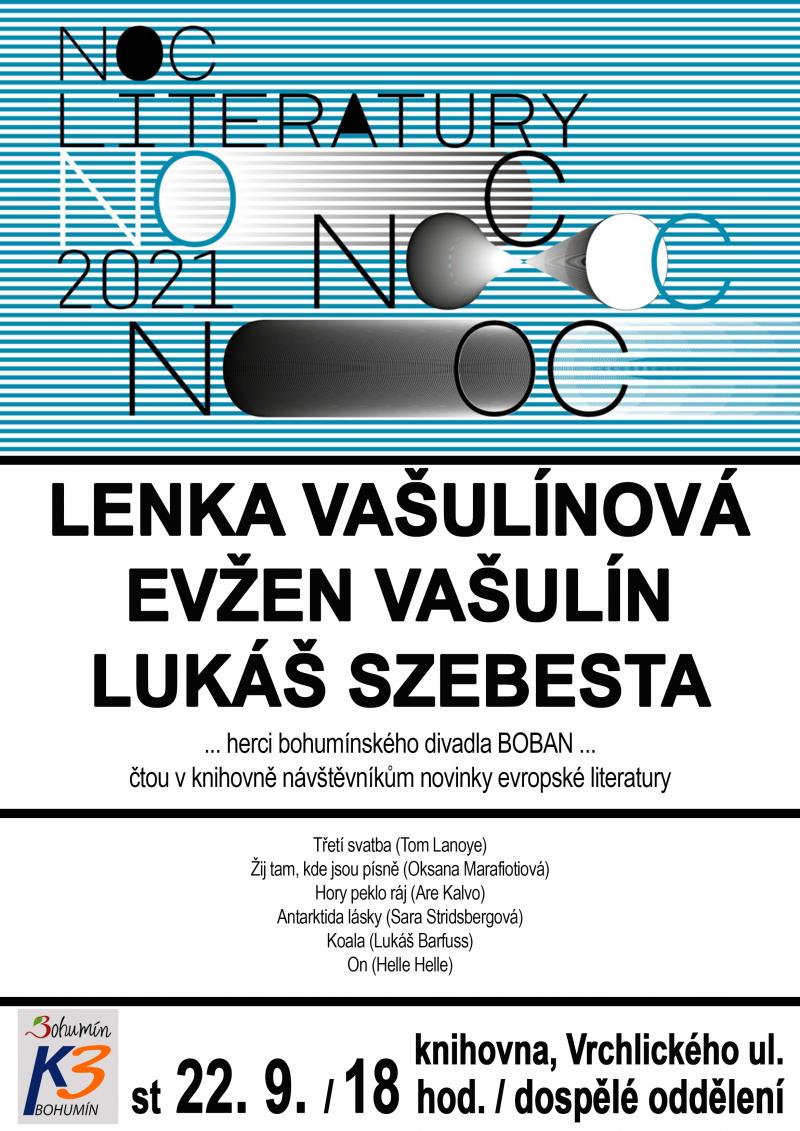 Zobrazit detail akce: NOC LITERATURY 2021