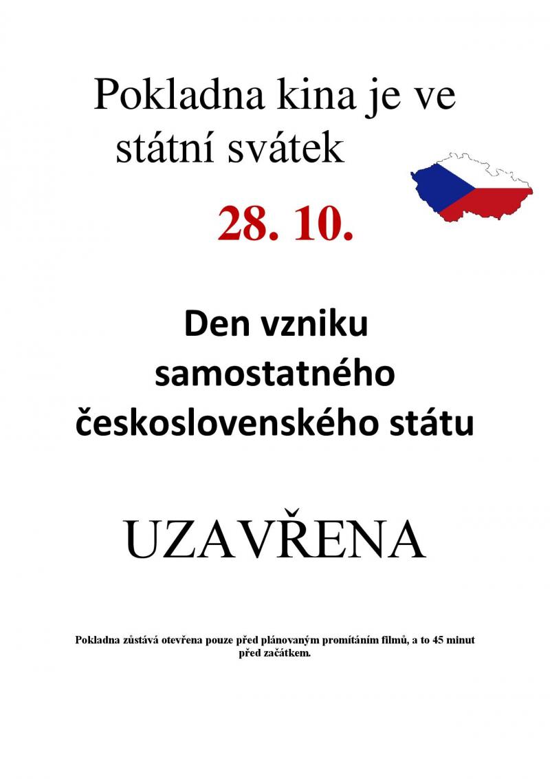 Zobrazit detail akce: 28.10. Státní svátek