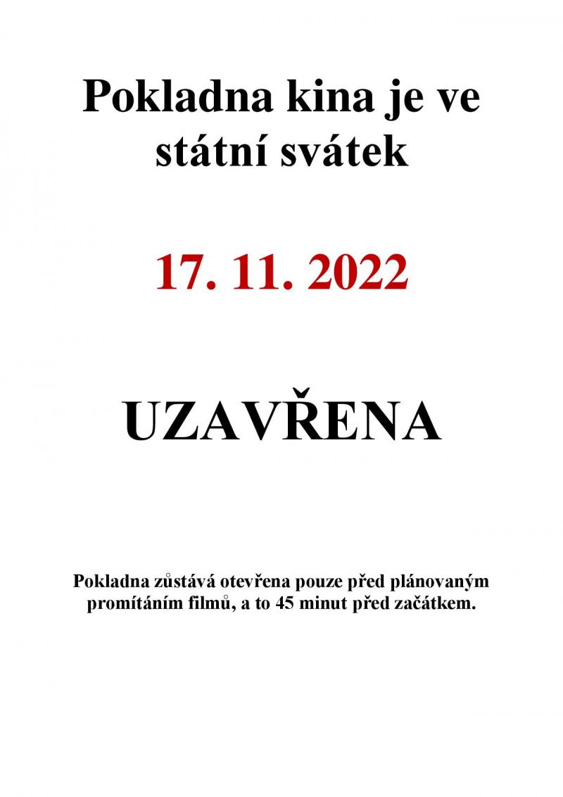 Zobrazit detail akce: 17.11. Státní svátek