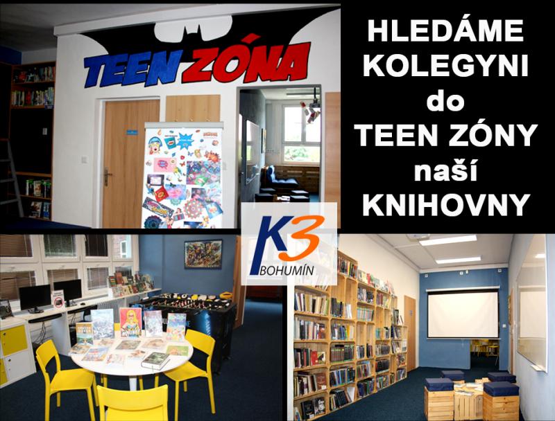 Zobrazit detail akce: Výběrové řízení KNIHOVNÍK/KNIHOVNICE DO TEEN-ZÓNY