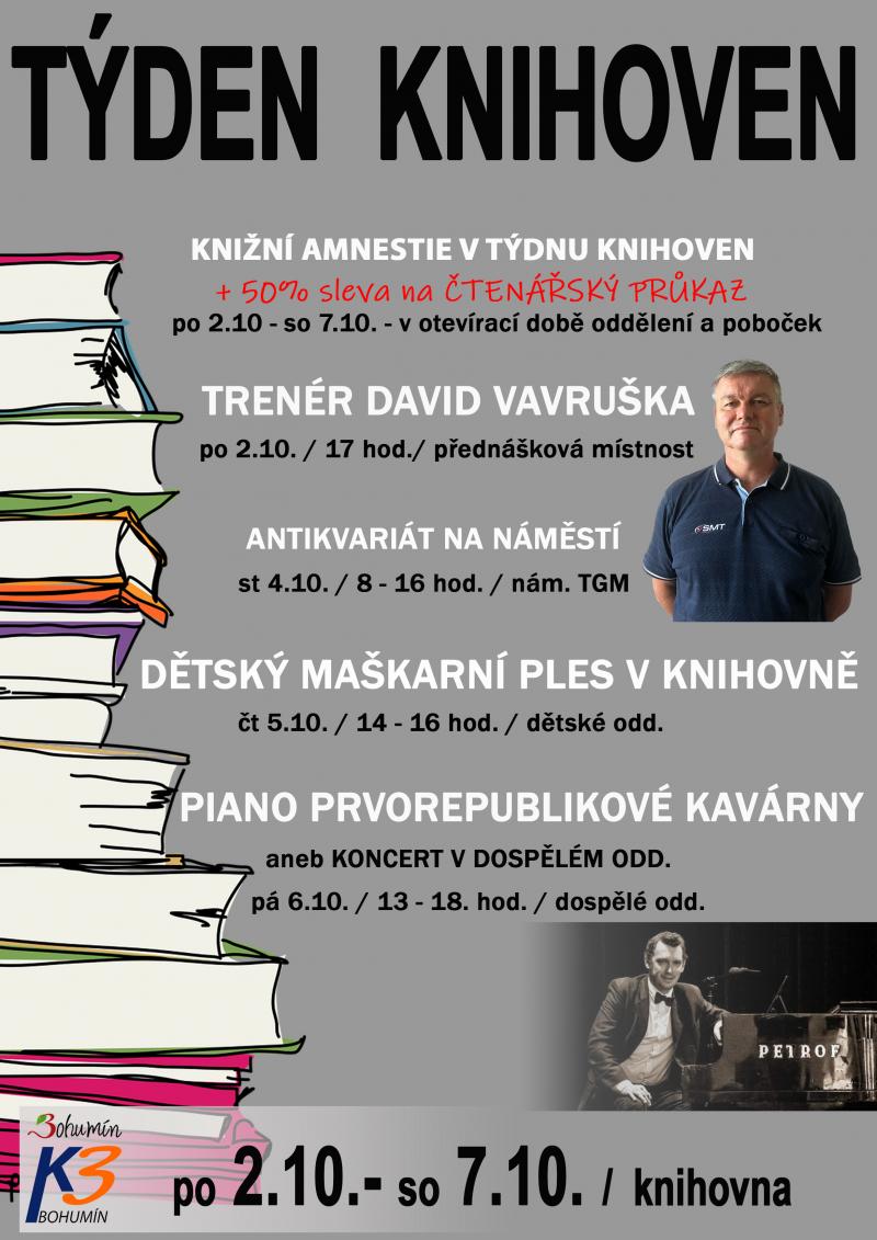 Týden knihoven  a upomínková amnestie
