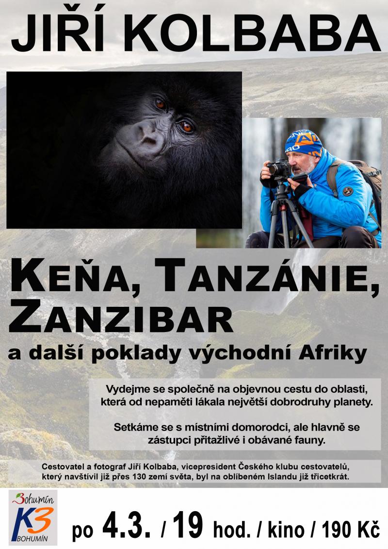 Zobrazit detail akce: Jiří Kolbaba: Keňa, Tanzánie, Zanzibar