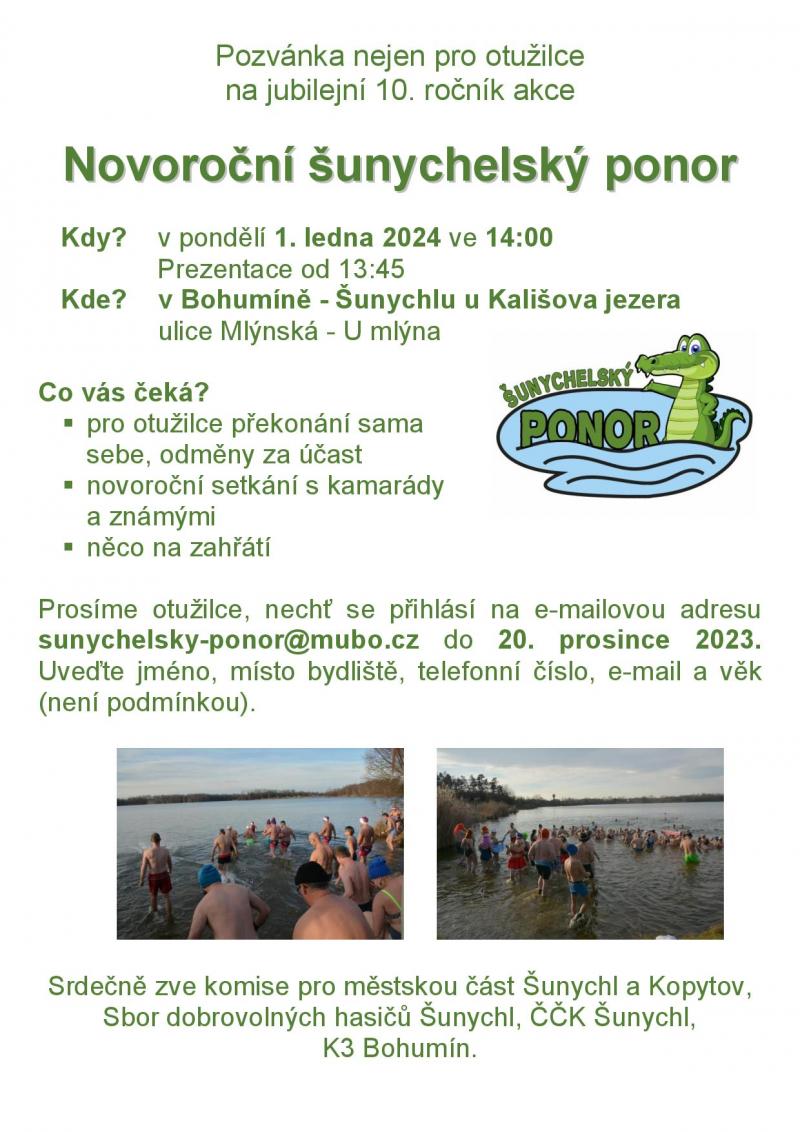 Zobrazit detail akce: Novoroční ponor