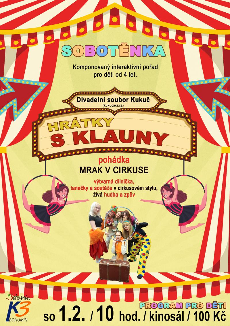 Zobrazit detail akce: Sobotěnka - Hrátky s klauny