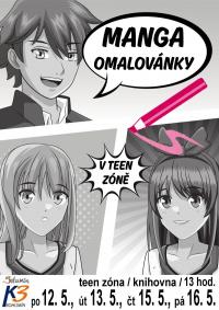 Manga omalovánky