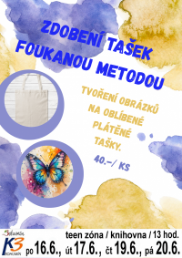 Zdobení tašek foukanou metodou - Letní motivy