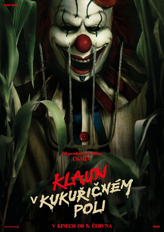 Klaun v kukuřičném poli