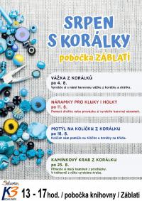Motýl na kolíčku z korálku