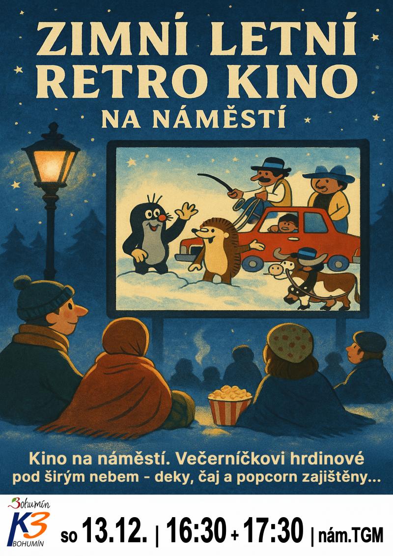Zobrazit detail akce: Zimní "letní" retro kino na nám. TGM, pásmo pohádek pro děti