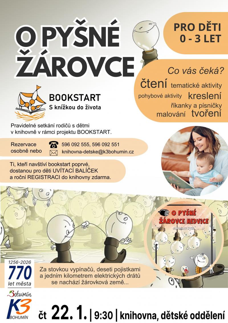 Zobrazit detail akce: Bookstart – O pyšné žárovce (0-3 let)