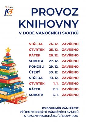 Zobrazit detail akce: Provoz knihovny v době vánočních svátků