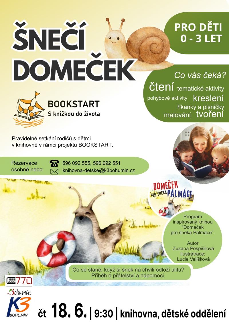 Bookstart – Šnečí domeček (0-3 let)