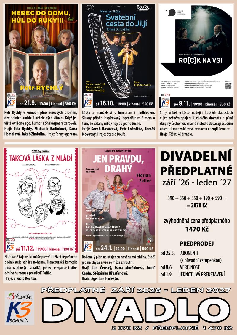 Divadelní předplatné 2026/2027