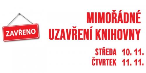 Zobrazit článek - Mimořádné uzavření knihovny