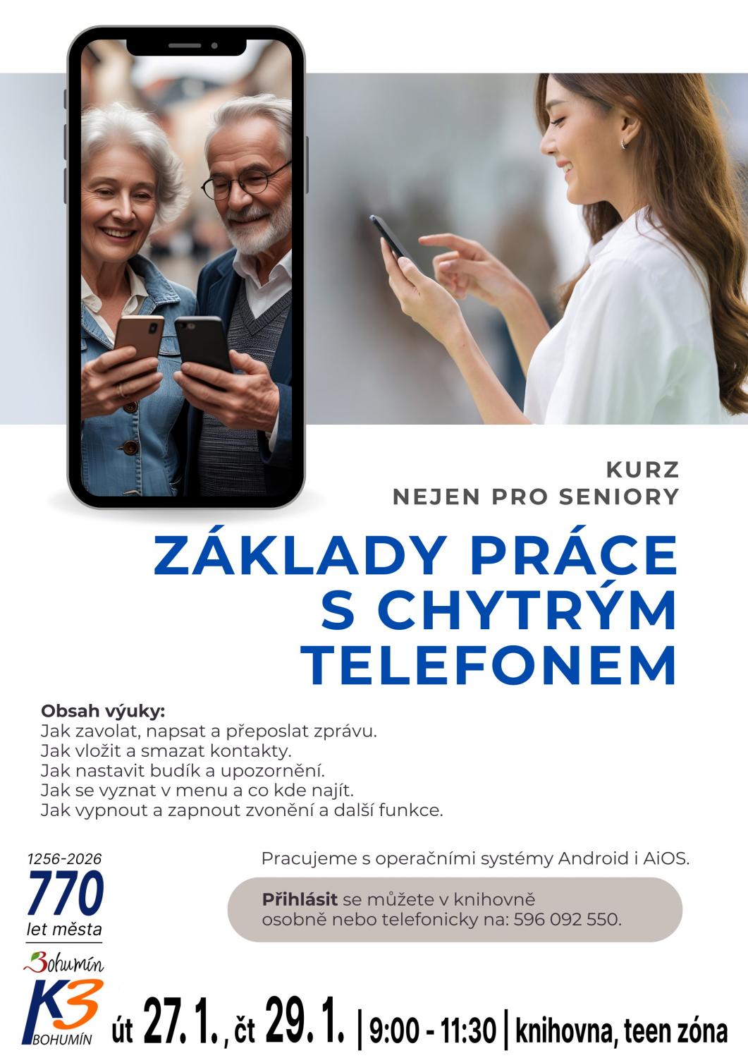 Práce s chytrým telefonem