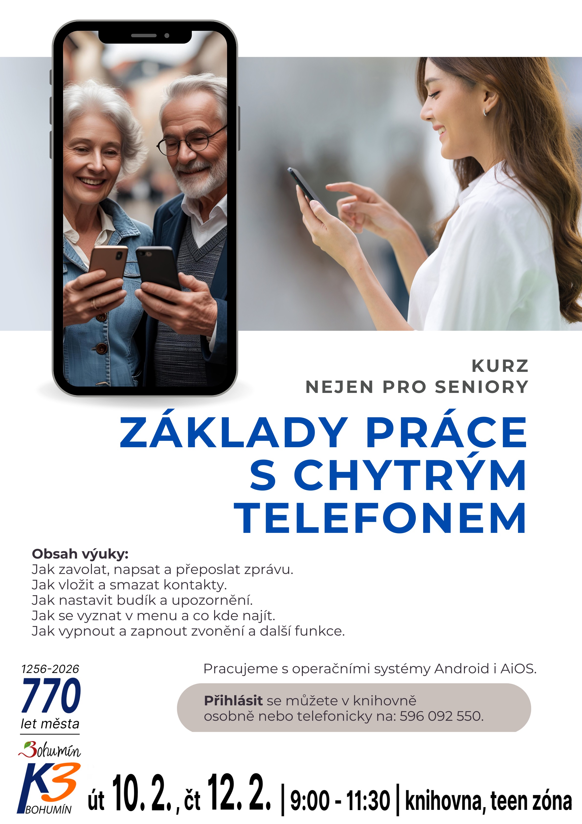 Práce s chytrým telefonem